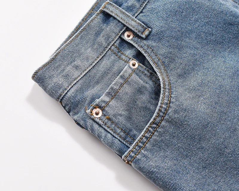 2024 european and american patchwork washed wide denim jeans y2k street wear splicing patches damaged flare pants jeans for men unique jeans style 263
