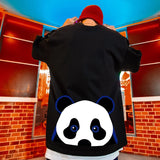 Skatercore Tribal flames – Funny Cartoon Panda Graphic Print Cotton T Shirt For Men Sum
