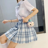 Jk Uniforms Gyaru School Uniform for Girl Student Pleated Skirt Uniform Set Women Short Sleeve Bow Tie Seifuku Japanese Style