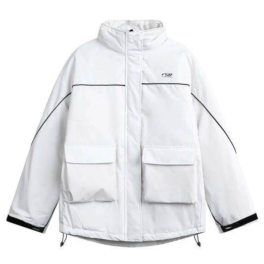 Men's Down Jackets 2023 Winter Outdoor Functional 90% White Duck Down Jacket Warm Cargo Coat Thick Outwear Hip Hop Streetwear