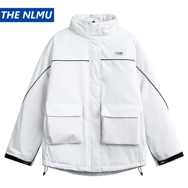 Men's Down Jackets 2023 Winter Outdoor Functional 90% White Duck Down Jacket Warm Cargo Coat Thick Outwear Hip Hop Streetwear