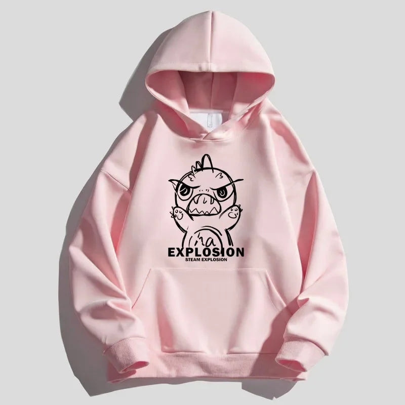 techwear flame hoodie, cold season layer, oversized streetwear hoodie for men, urban techwear fashion