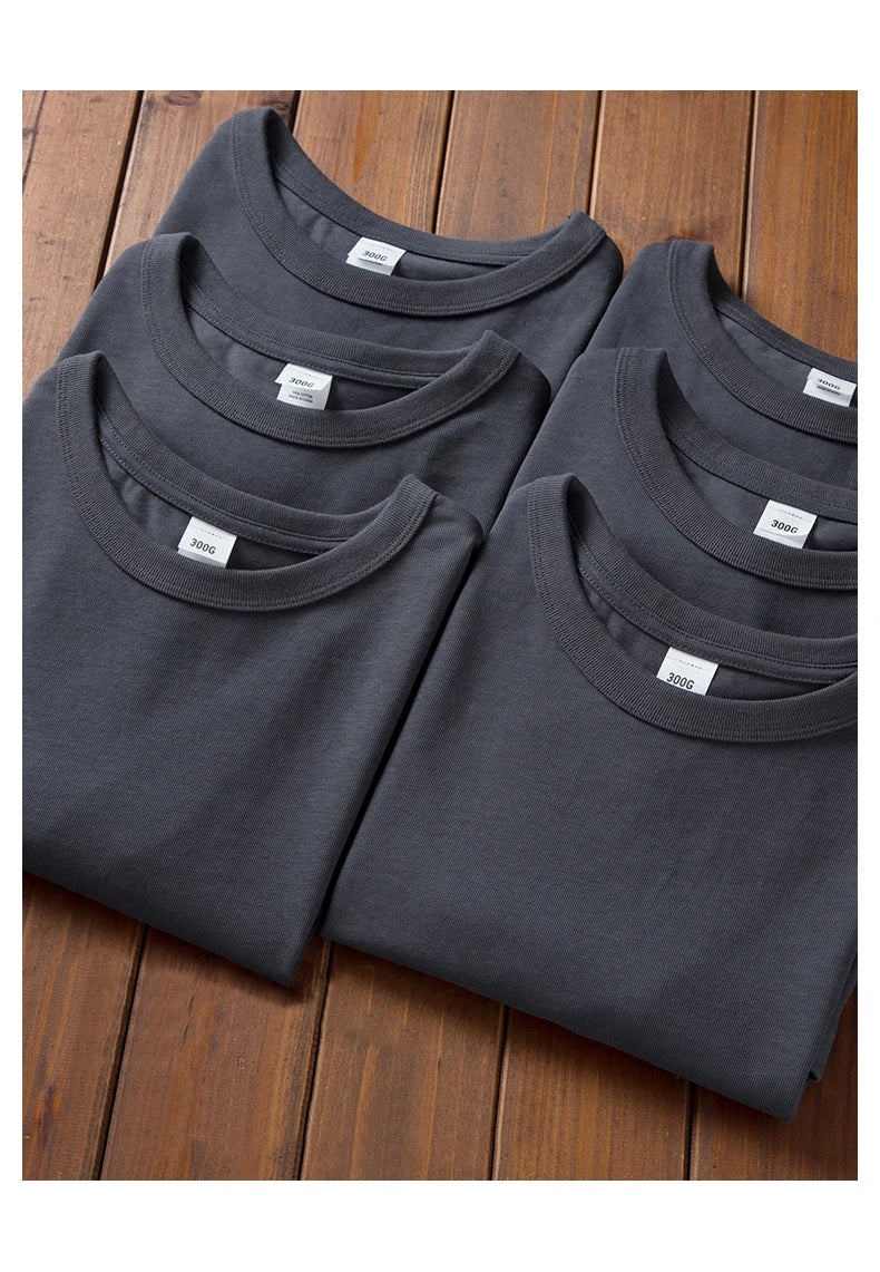 Harajuku Aesthetic piece – Amekaji Vintage T Shirt Men 2023 Summer New Combed Cotton Ro