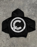 2024 Trendy Brand Fashion Letter Embroidered Oversized Hoodie Men Y2K