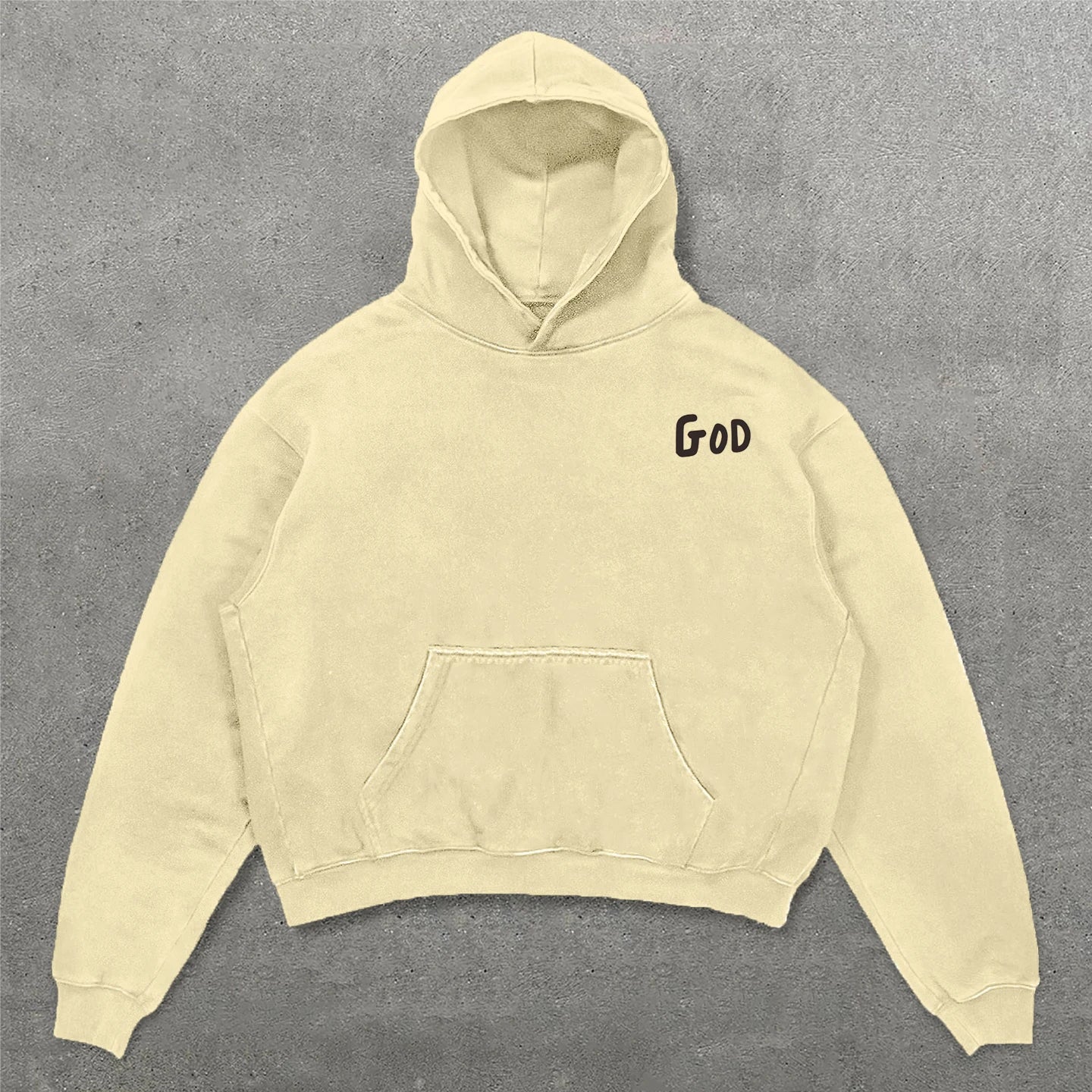 Trapwear Streetwear – Harajuku Oversized Vintage God Letter Print Hoodies Women – Streetwear Fashion for Men & Women