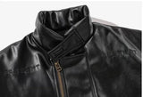 japanese street motorcycle set men thickened stand collar hip hop leather jacket harajuku casual pants 2 pcs bomber suit 2023 unique default style 4889