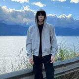 Oversized Urban Half Zip Hoodie – Winter Mens Fleece Zipper Hooded Sweatshirts 2025 New Classic Solid Color Oversized Hoodies Y2K Streetwear Outerwear Tracksuit | Zip Knit Drop #215