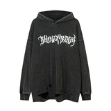 skatercore oversized shirt featuring fashion skull printed hoodies hip hop retro washed bottom ripped sweatshirt streetwear men hooded warm fleece loose tops hoodies