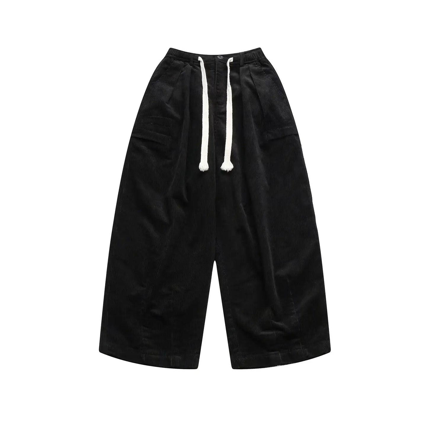 mens casual 2 pcs sets fake two pieces cotton shirt corduroy street wide leg pants sets japanese college retro couples suit unique default style 4573