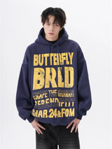 Y2K Minimalist Zip Collar Top – American Street Mottled Letter Print Hoodies For Men 2024 New Hip Hop Fashion Hooded Sweatshirt Couple Y2K Vintage Hoodie | Zip Knit Drop #173