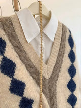 grunge oversized knit streetwear piece for layered look and winter street fits, ideal for men’s fashion and seasonal streetwe