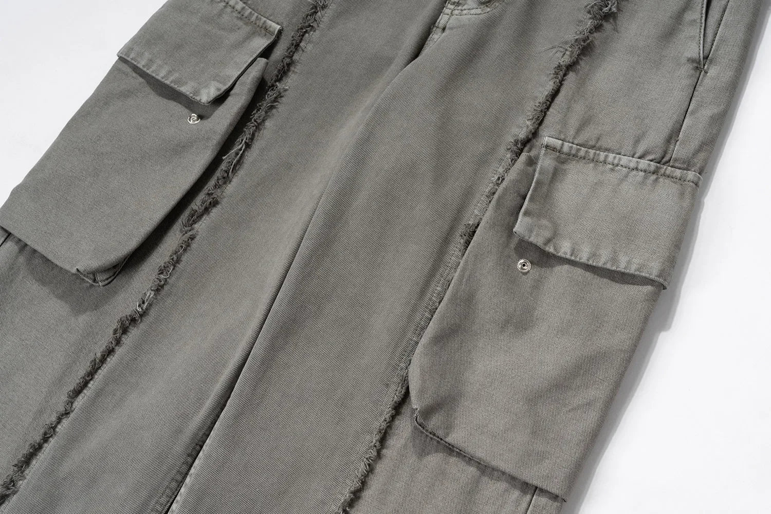 y2k streetwear tassel multi pocket jeans for men straight solid baggy cargo pants pantalones hombre casual denim trousers 1 unique cargo style 506
