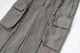 y2k streetwear tassel multi pocket jeans for men straight solid baggy cargo pants pantalones hombre casual denim trousers 1 unique cargo style 506