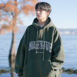 Spring and Autumn Trendy Hip Hop American High Street Men and Women Retro Letter Printed Hoodie Couple Loose Casual Top y2k