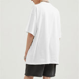 Vaporwave Chrome logo – T Shirt Men Cotton Solid Mens Summer Tshirts Oversized Tee S