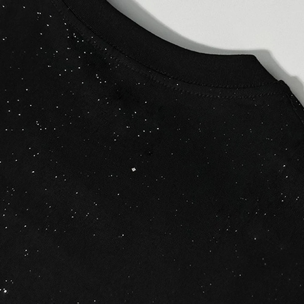 Trapwear Aesthetic piece – Mens T Shirt Shining Starry Sky Casual Interesting Printed T