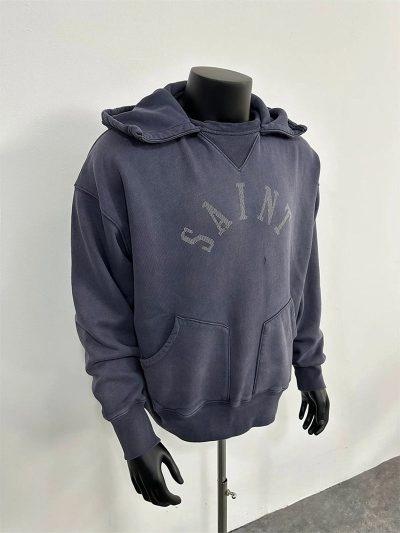 Sadcore Shirt – 24Ss Sm Brand Fashion M13 Letter Print Nvy Color High Street – Streetwear Fashion for Men & Women