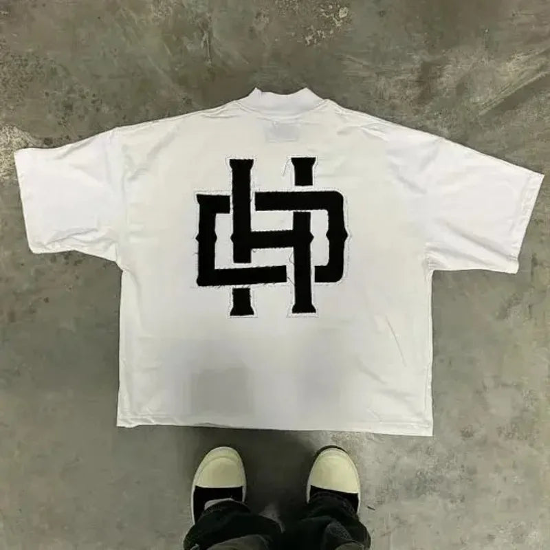 Sadcore Graphic tee – Y2K American Street Summer Fashion Short Sleeved Shirt Men Y