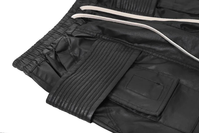 new men 2023 rick waxed tactical paratrooper cargo comfortable cotton parkour sweat casual pants sweatpants tag 720 urban active pants