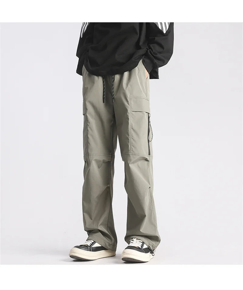 autumn mens cargo pants casual hip hop multi pocket trousers streetwear techwear sweatpants functional baggy pantalones hombre unique joggers style 216