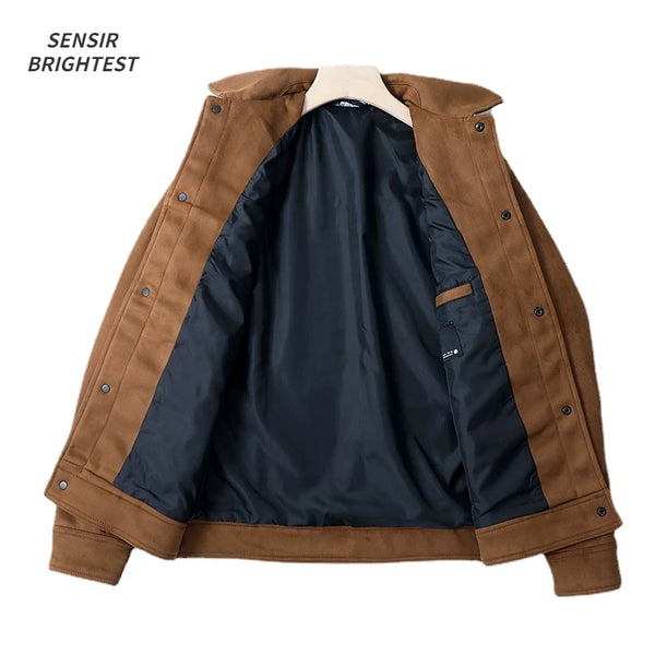 zip-up streetwear coat, 2025 outerwear trend, men's streetwear fashion, oversized urban jacket, high quality cold-weather coa
