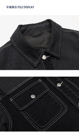 leather panel bomber, high-street look - comfortable cotton fit with bold prints