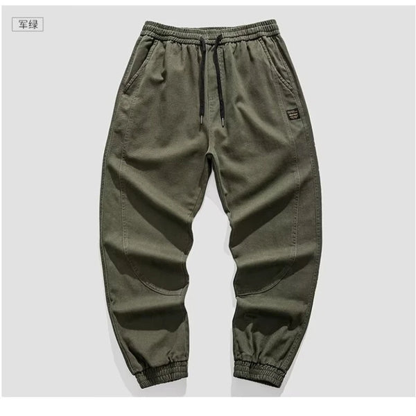 2024 autumn mens khaki cargo pants korean slim fit sports pants harajuku high street sweatpants casual mens clothing new relaxed fit joggers