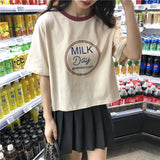 Y2k Tribal flame – Short Short Sleeved T Shirt For Female Students New Korean S