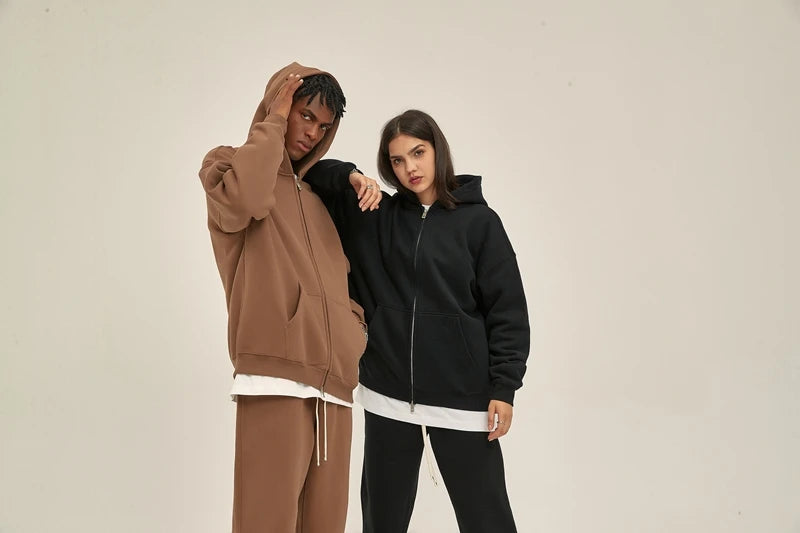 Harajuku tribal flames featuring oversized zip up hoodies kanye autumn and winter double zippered men cardigan hoody streetwear hooded casual female sweatshirt
