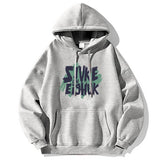 Autumn Design Letter Print Fleece Hoodies For Men Fashion Hip Hop Over