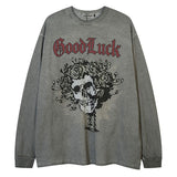 "Good Luck" Unisex Men Women Streetwear Graphic Sweatshirt Daulet Apparel