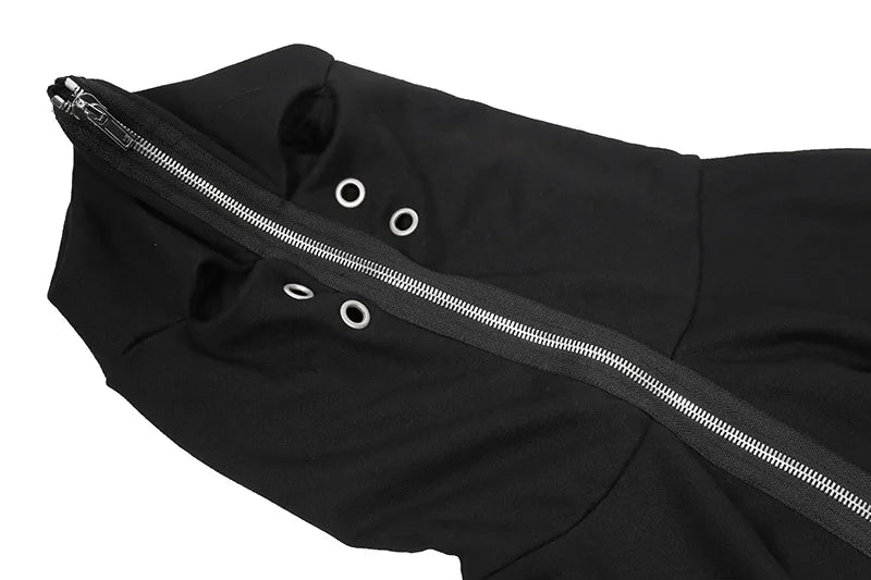 gothic oversized shirt featuring new luxury 2023 rick four holes zipper pullover hoodies hoody hooded sweatshirts velvet cotton thick fleece us size 668