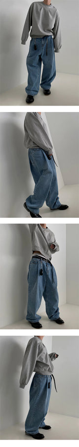 2024 Korean Fashion Crewneck Sweatshirts For Men Casual Design Pullover Y2K