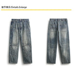 men streetwear fashion loose casual plus size denim harem jeans pant cityboy retro splice pocket cargo jeans trousers 40 38 unique cargo style 3204