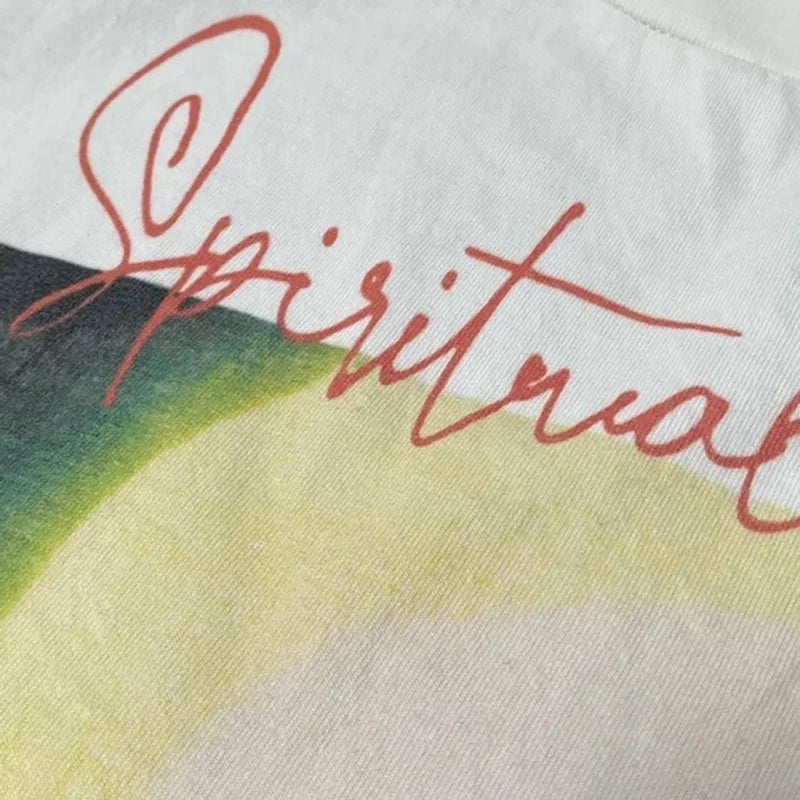 Trapwear Shirt – Spring Summer Cotton Vintage Short Sleeve Saint Top Tee – Urban Streetwear for Men & Women