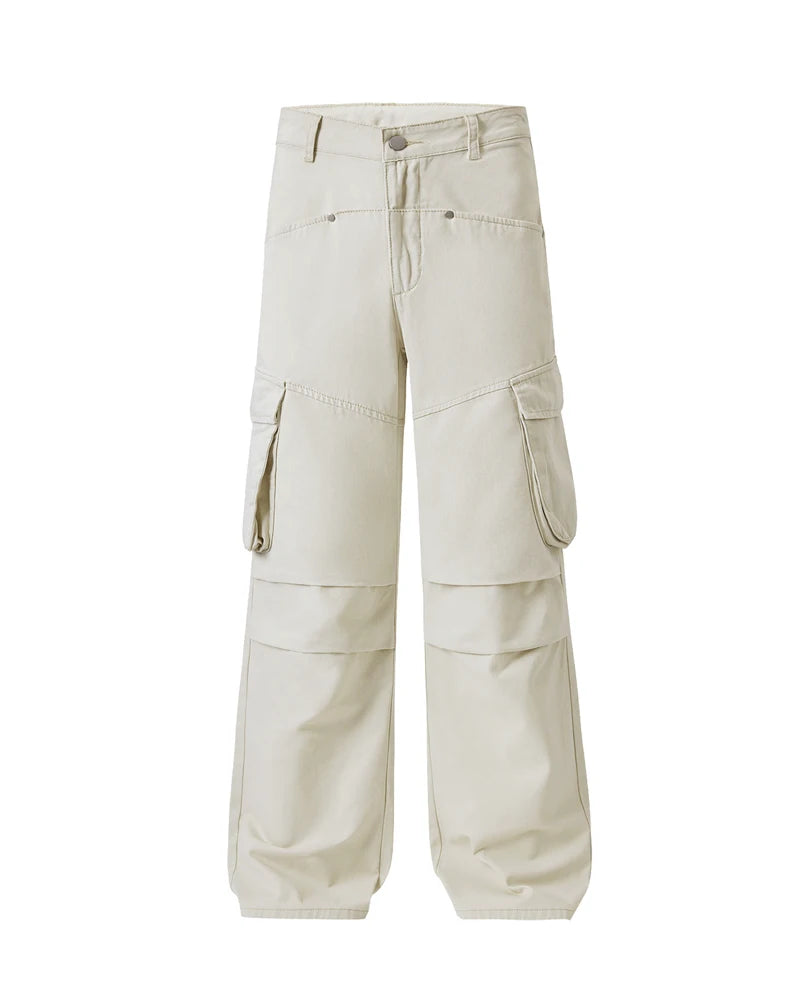 men multi pocket streetwear fashion loose casual plus size cargo pants women pure cotton hip hop y2k pants cityboy trousers unique cargo style 1798