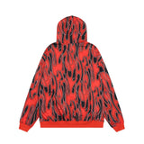 gothic crying character featuring mens harajuku fire printed hoodies unisex hip hop y2k full zipper sweatshirt streetwear casual hooded warm loose tops hoodies