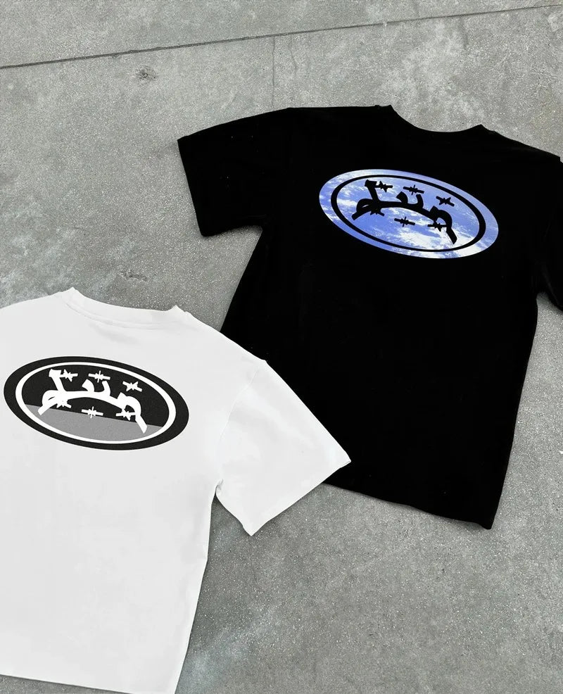 Cyberpunk Aesthetic print tee – European And American Trendy Brand Personalized Letter Print