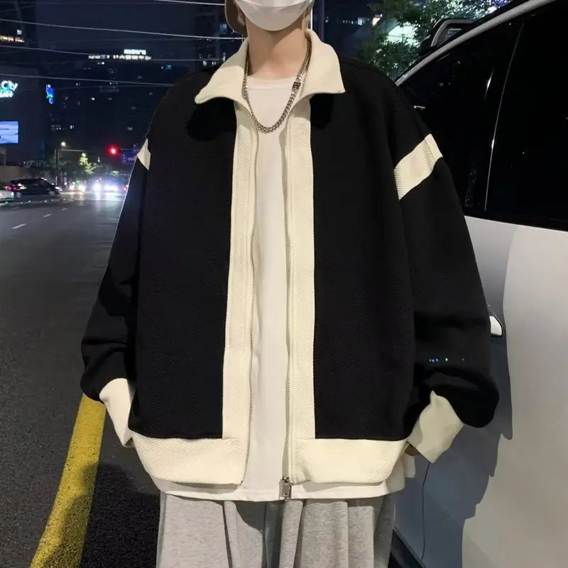 retro baseball bomber, daily drip outerwear, casual outfit
