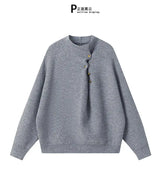 bold fire sweater, layered fit piece, aesthetic soft knit grunge sweater for cozy streetwear
