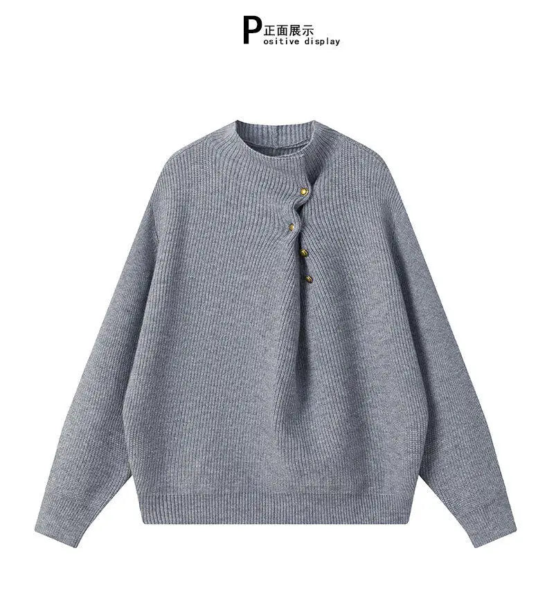 bold fire sweater, layered fit piece, aesthetic soft knit grunge sweater for cozy streetwear