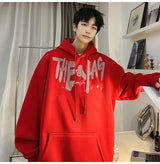 High Street Letter Print Oversized Hoodie Mens New Hip Hop Fashion