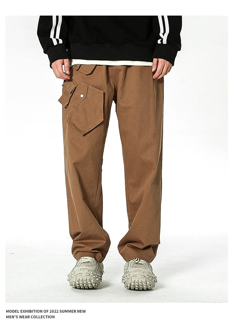 men streetwear fashion loose casual wide leg techwear cargo pants track trousers women harem trousers joggers sweatpants unique joggers style 939