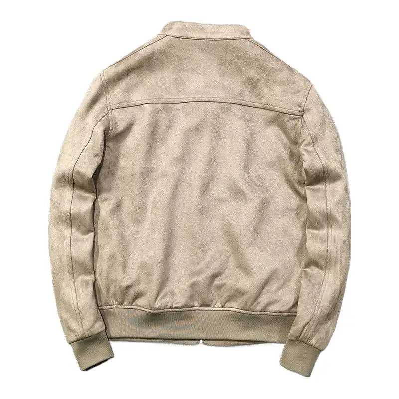 leather varsity coat, fall winter style, men's streetwear fashion, oversized urban jacket, high quality cold-weather coat