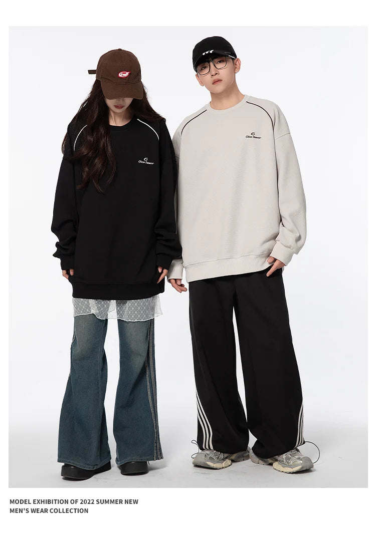 2025 Spring Autumn Sweatshirt Men Women Streetwear Fashion Loose Casua