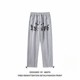 2024 autumn man pants cotton graphic black sweatpants s 5xl men clothing harajuku high street joggers new unique joggers style 4231