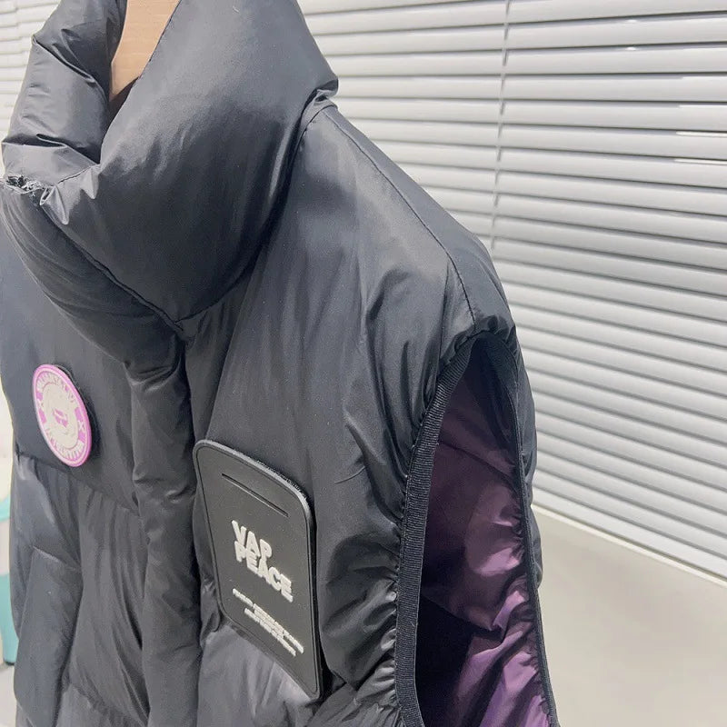 2023 Winter Men's Thickened Down Vest With Vertical Collar Down Jacket Vest