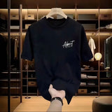 Harajuku Anime panel – Summer Mens 100 Cotton T Shirts Korean Oversized Trendy Prin