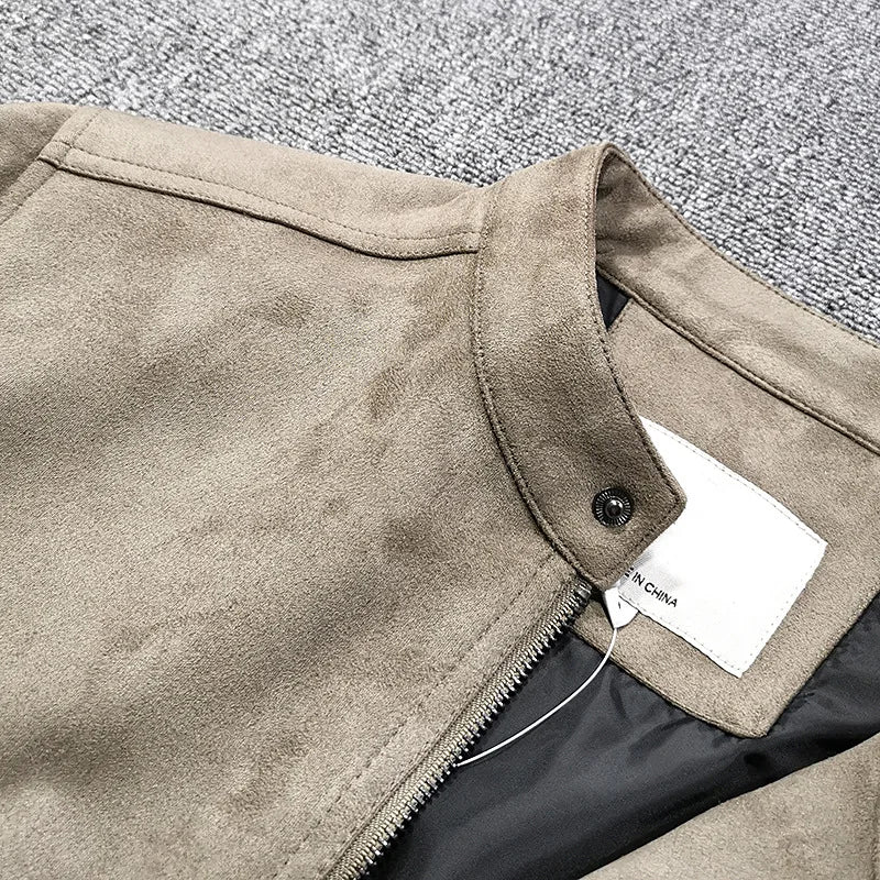 leather varsity coat, fall winter style, men's streetwear fashion, oversized urban jacket, high quality cold-weather coat