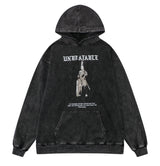 gothic aesthetic drop featuring rainbowtouches washed hoodie men high street knight fashion graphic print vintage anime hoodie hip hop unisex superior quality